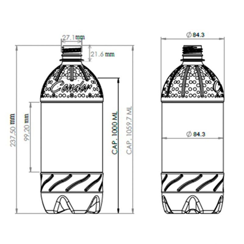 botellas plasticas pet 150 cc